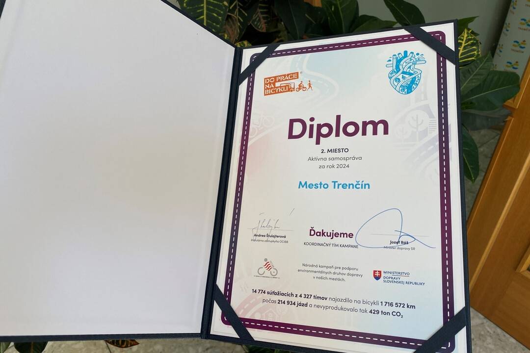 FOTO: Do práce na bicykli, Trenčín skončil na druhom mieste, foto 2