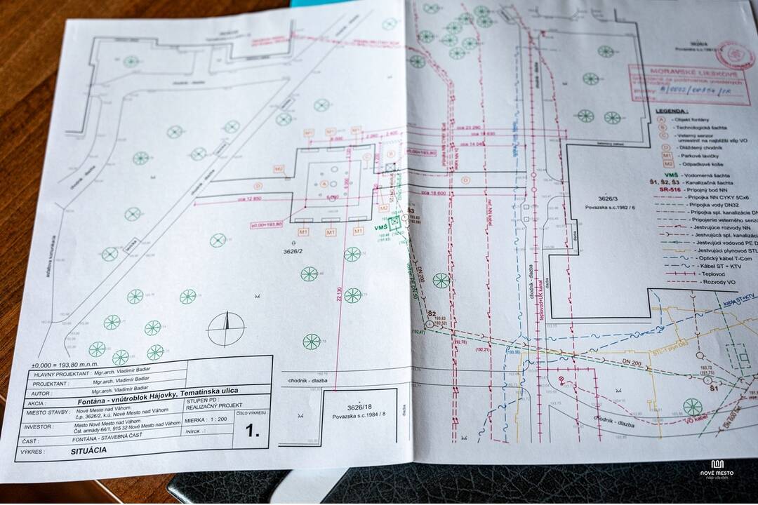 FOTO: Pôdorys novej dynamickej fontány v Novom Meste nad Váhom, foto 3