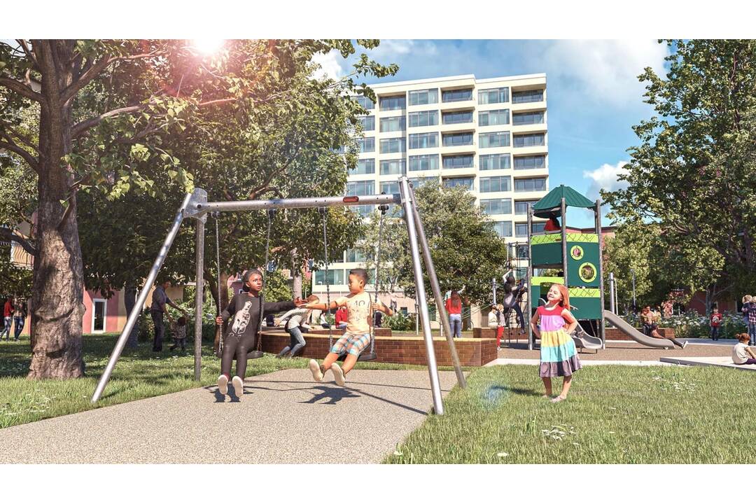 FOTO: Vizualizácia nového vnútrobloku v Trenčíne, foto 2