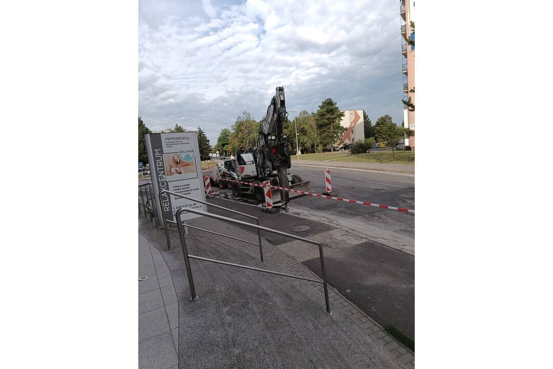 FOTO: Rekonštrukcia cesty v Partizánskom, foto 2