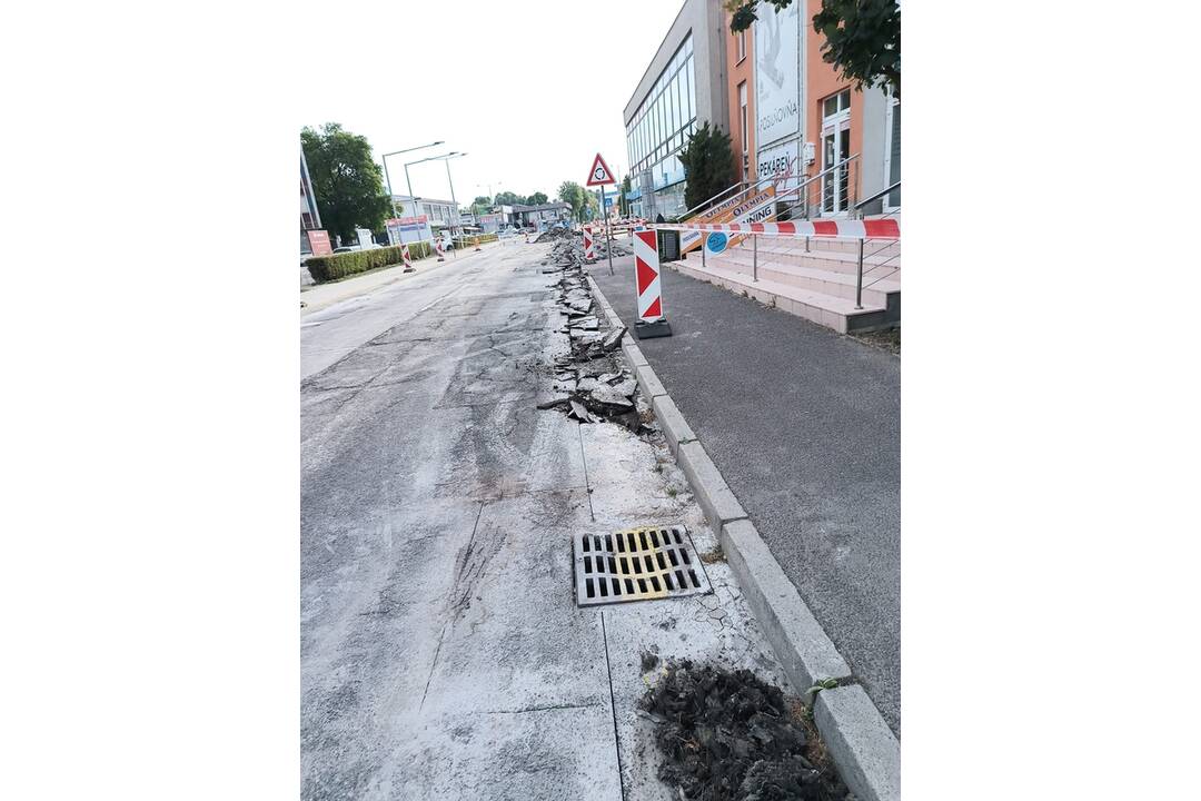 FOTO: Rekonštrukcia cesty v Partizánskom, foto 3