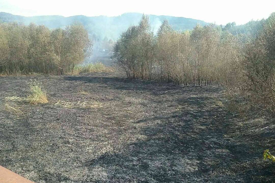 FOTO: Požiar trávy pri Prievidzi, foto 3