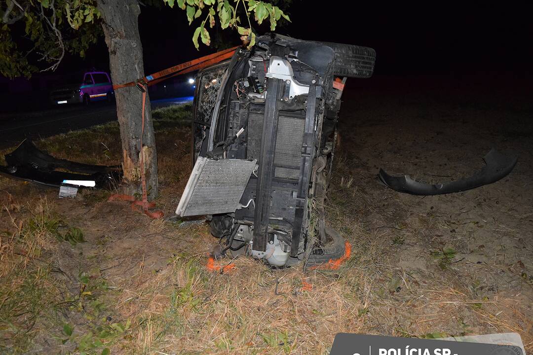 FOTO: Mladý vodič zišiel z cesty a nabúral rovno do stromu, foto 4