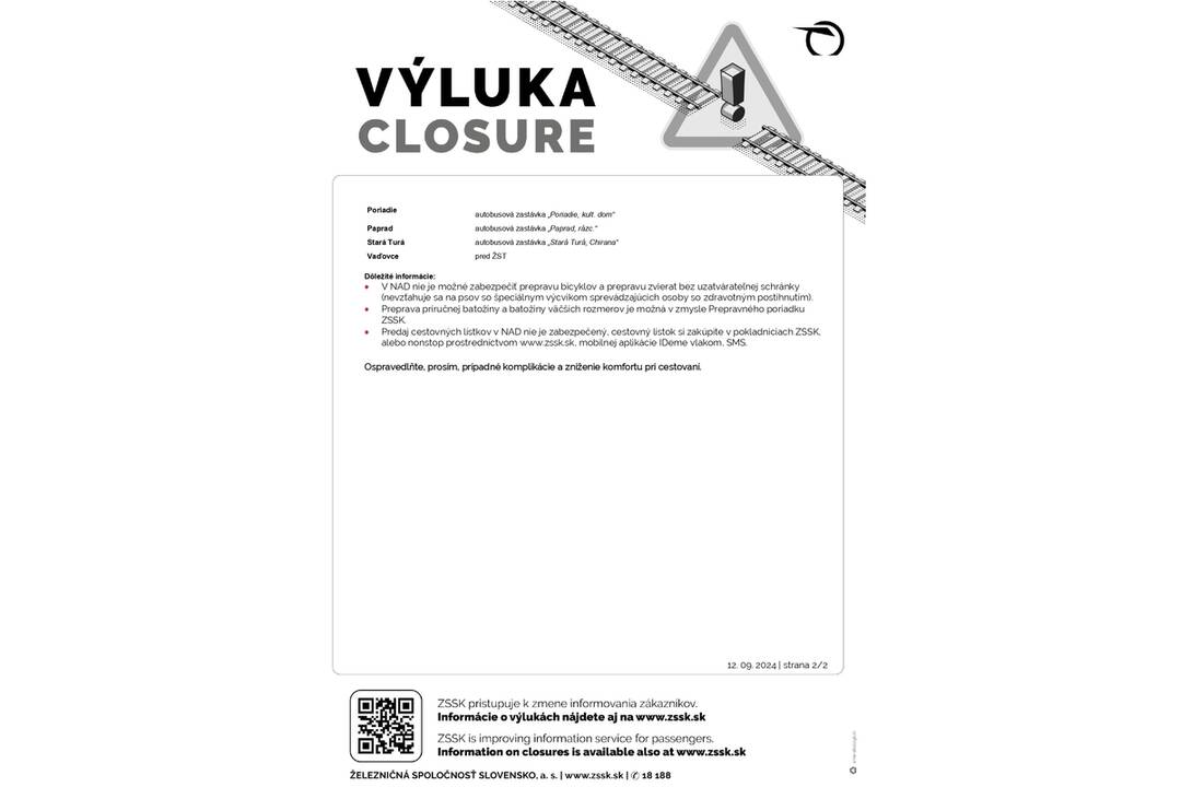 FOTO: Výluka na železničnej trati ovplyvní spojenia na Myjave a v Novom Meste nad Váhom. Kadiaľ povedú obchádzky?, foto 1