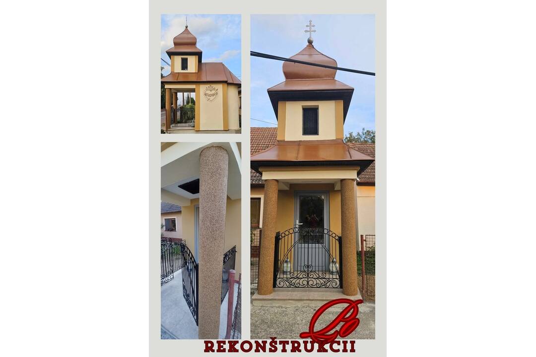 FOTO: Kaplnka v Klobušiciach pred a po rekonštrukcii, foto 1