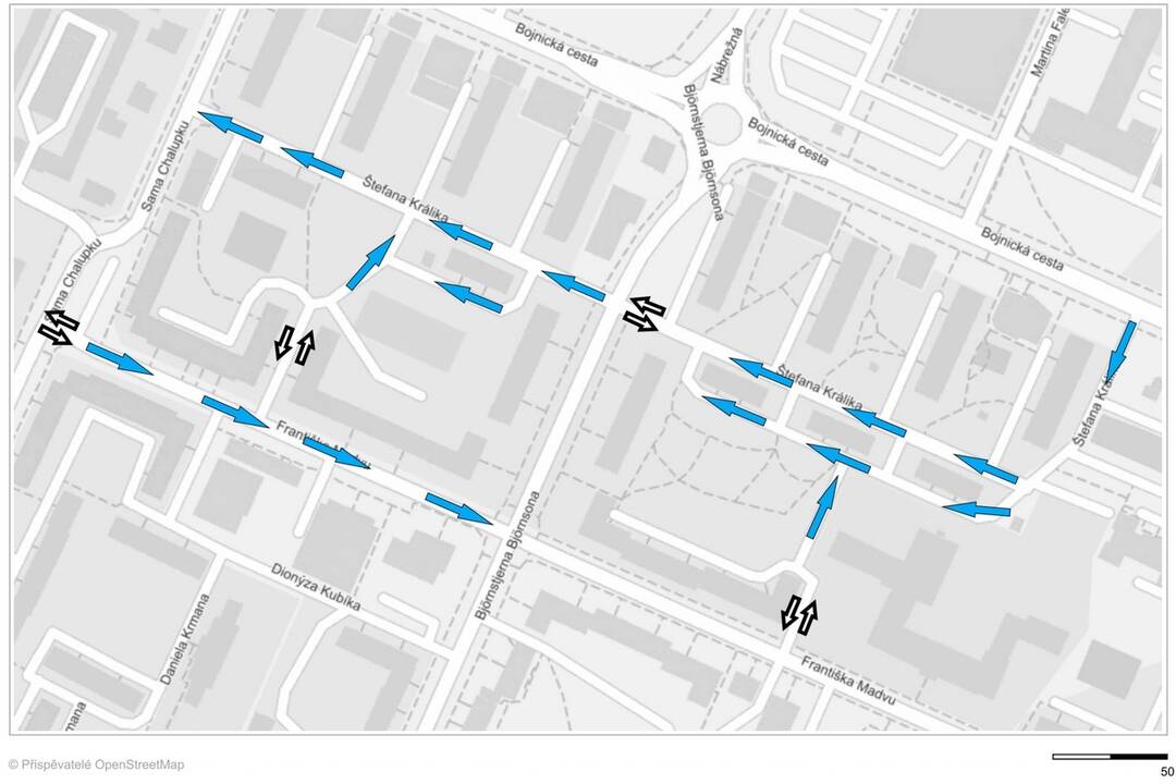 FOTO: Dve ulice v Prievidzi zjednosmernili. Platí tam aj zóna 30 km/h, foto 1