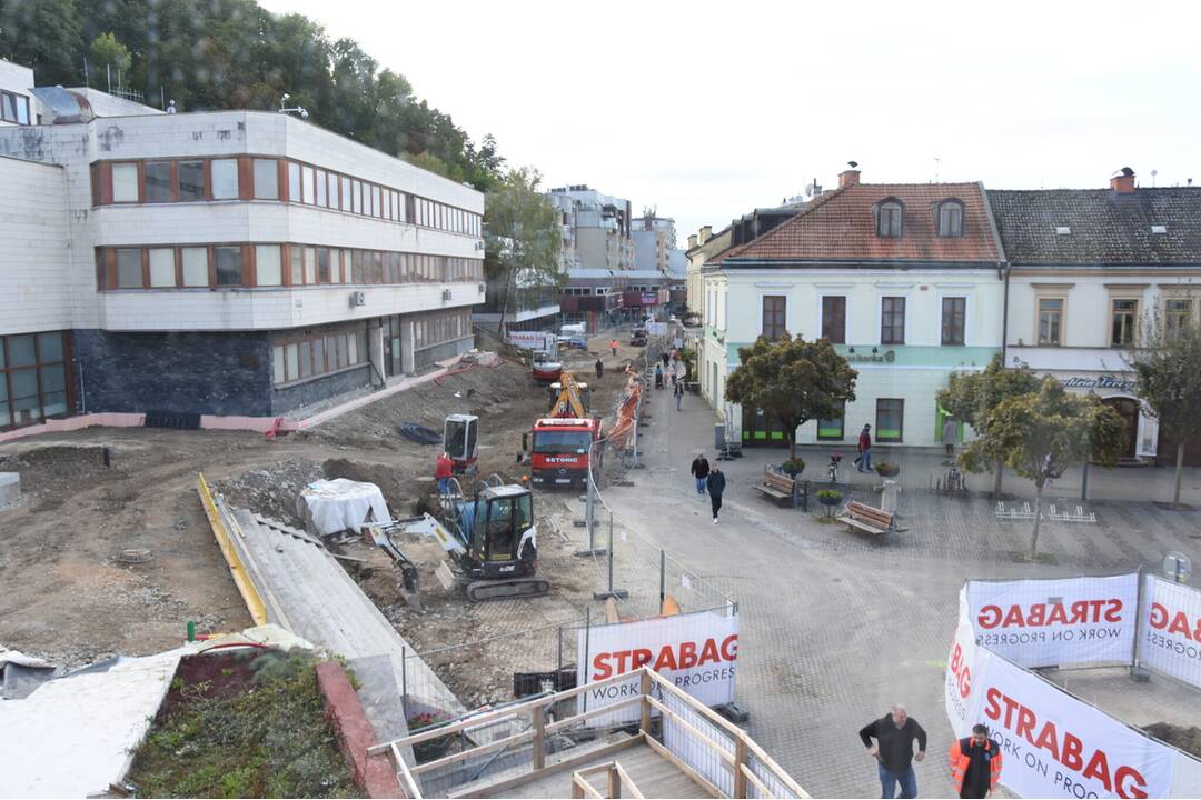 FOTO: Rekonštrukcia v centre Trenčína pokračuje, foto 5