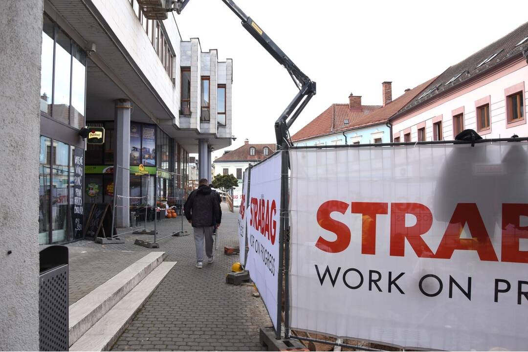 FOTO: Rekonštrukcia v centre Trenčína pokračuje, foto 6