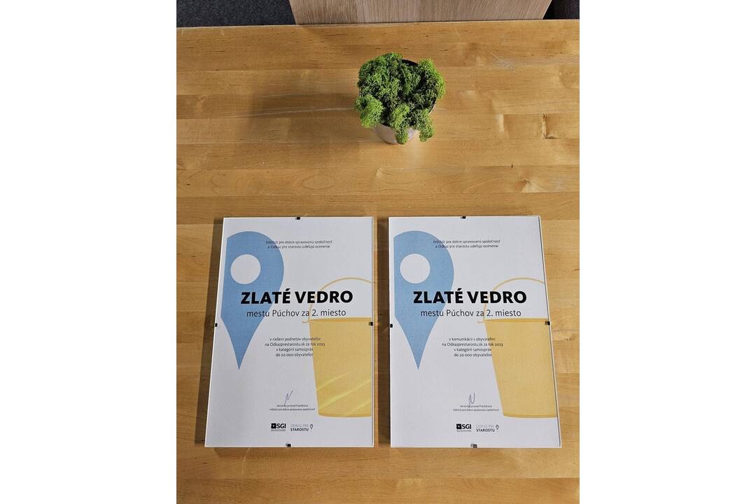 FOTO: Mesto Púchov sa teší až z dvoch cien ZLATÉ VEDRO za kvalitné služby, foto 3