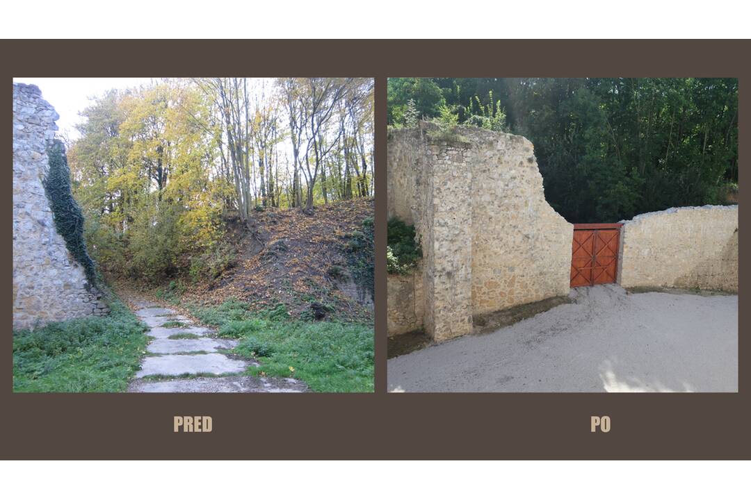 FOTO: Dokončená obnova južného opevnenia Trenčianskeho hradu, foto 3