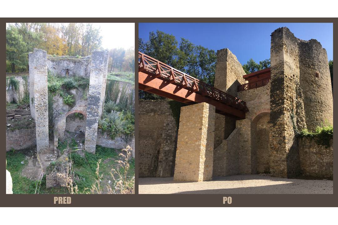 FOTO: Dokončená obnova južného opevnenia Trenčianskeho hradu, foto 11