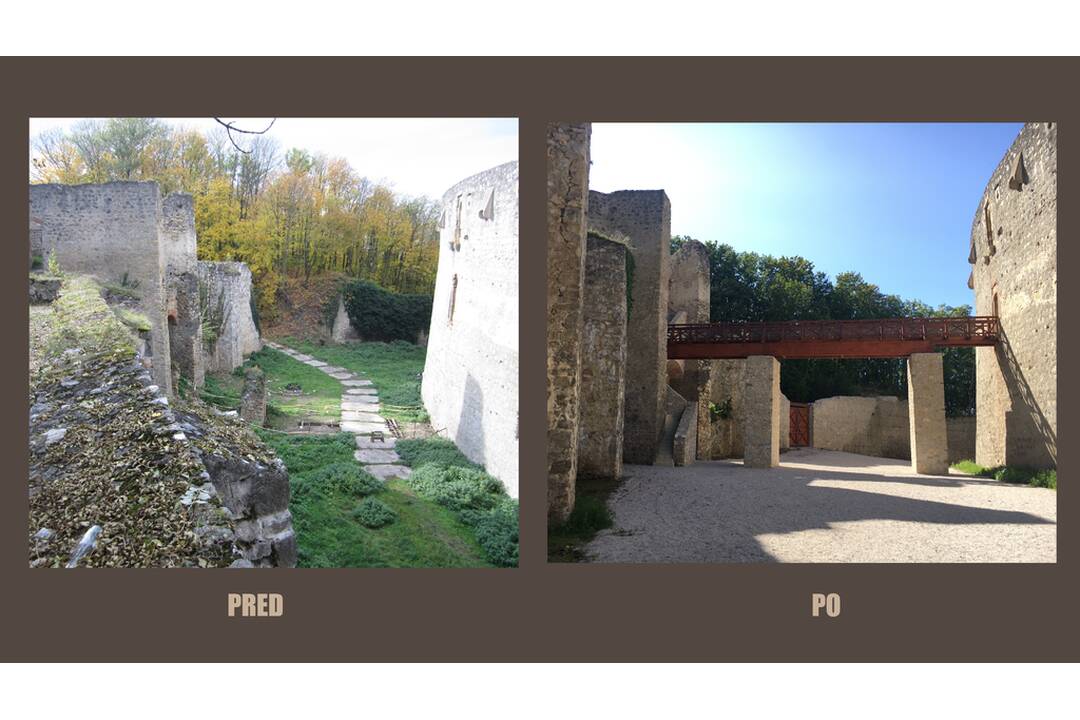 FOTO: Dokončená obnova južného opevnenia Trenčianskeho hradu, foto 12