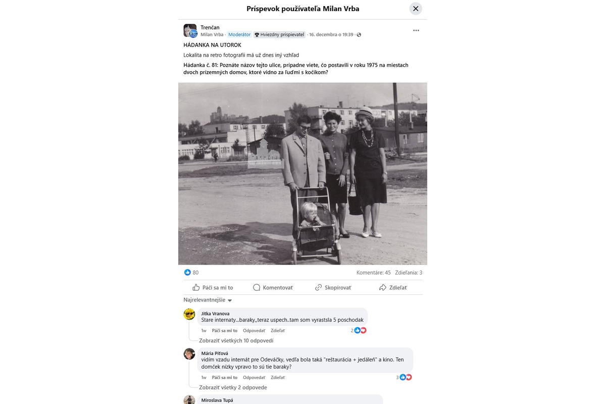 FOTO: Trenčania hádali budovu na historickej fotografií , foto 1