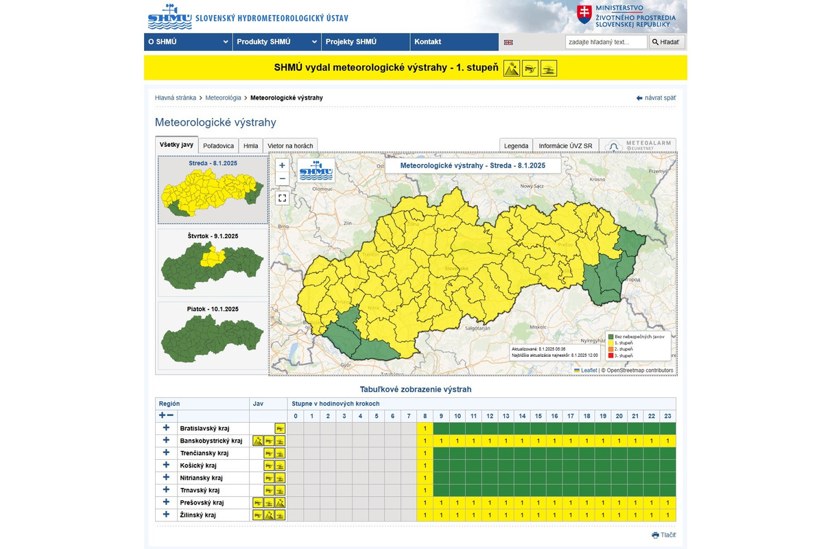 FOTO: V Trenčianskom kraji platia výstrahy pred počasím , foto 2