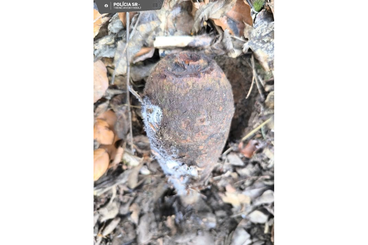 FOTO: Muž našiel pri Trenčíne nevybuchnutú trieštivú mínu, foto 1
