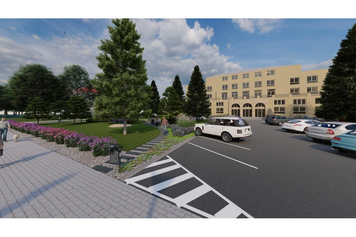 FOTO: Dubnica rekonštruuje parkovisko pred domom kultúry a okolité plochy, foto 1