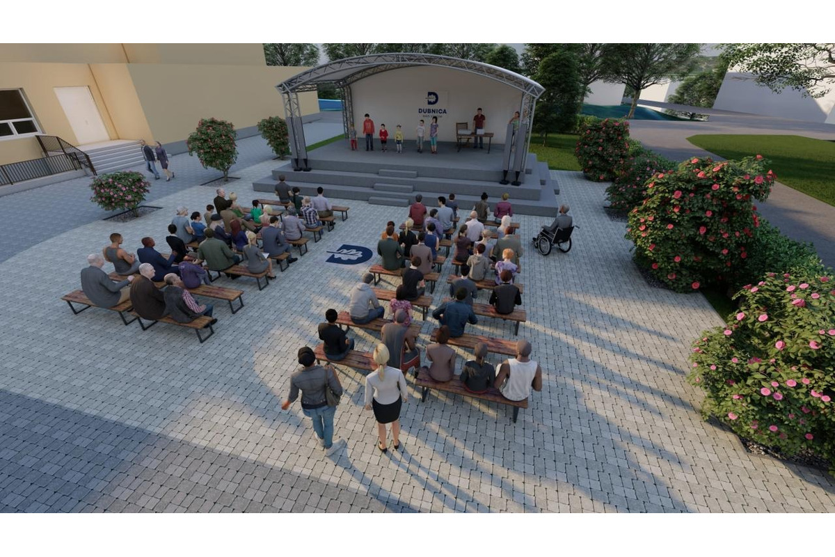 FOTO: Dubnica rekonštruuje parkovisko pred domom kultúry a okolité plochy, foto 2