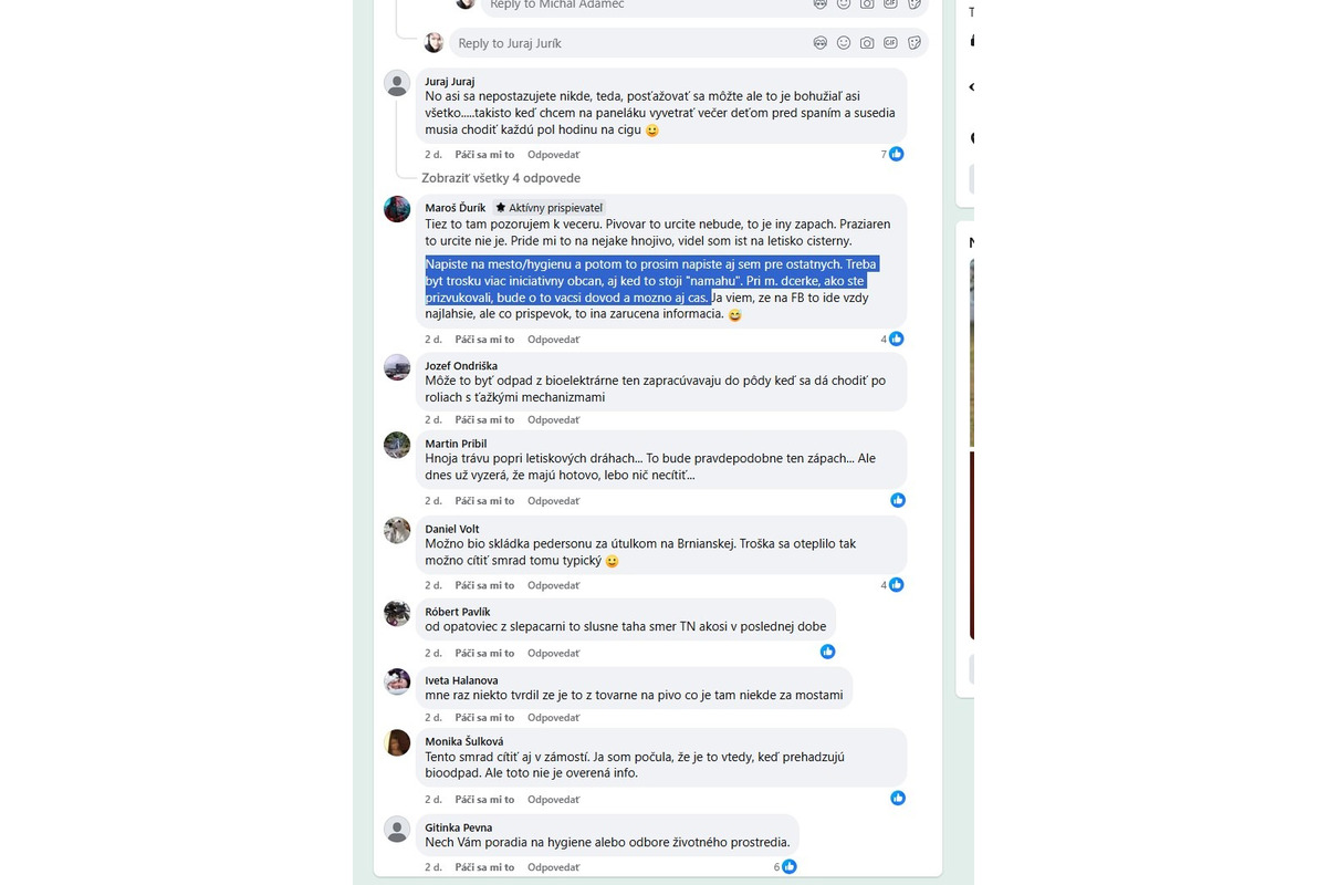 FOTO: Trenčanov trápi smrad v okolí Biskupíc , foto 1