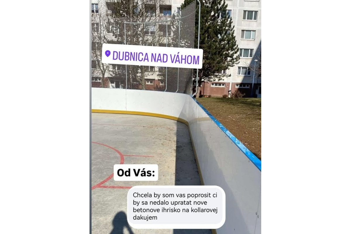 FOTO: V Dubnici nad Váhom sa strhla diskusia ku nepozametanému ihrisku , foto 1