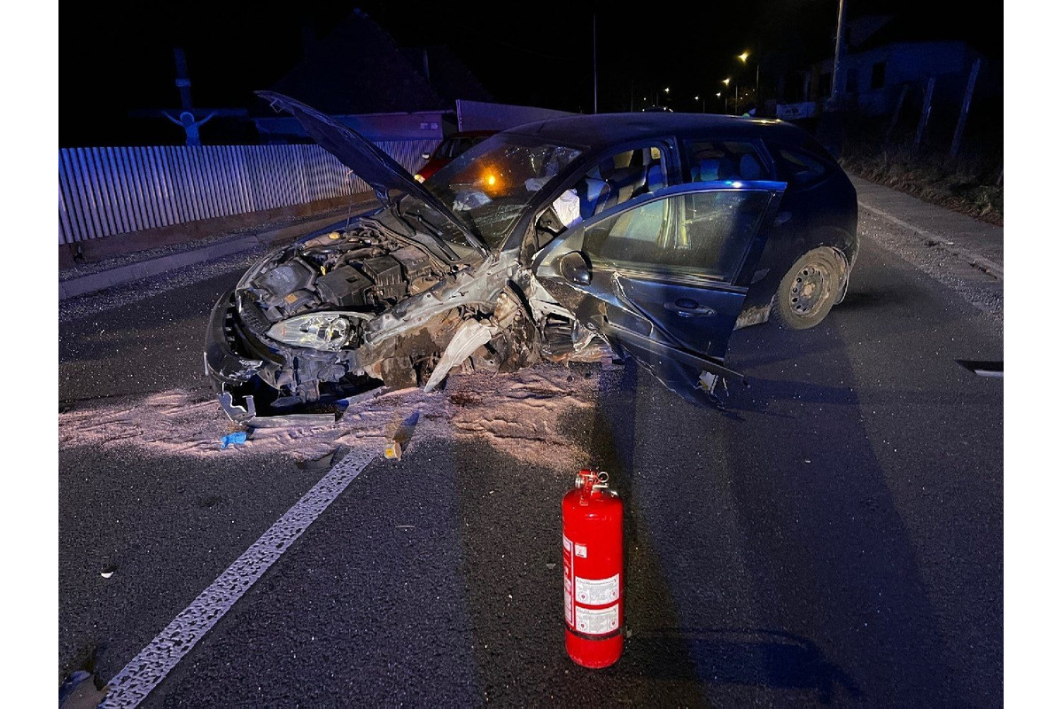 FOTO: Vodič vpálil do zvodidiel. Auto ostalo po nehode v Starej Turej kompletne zdemolované, foto 4