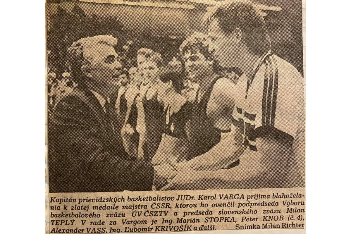 FOTO: Navždy odišiel bývalý kapitán basketbalového klubu Prievidza , foto 1