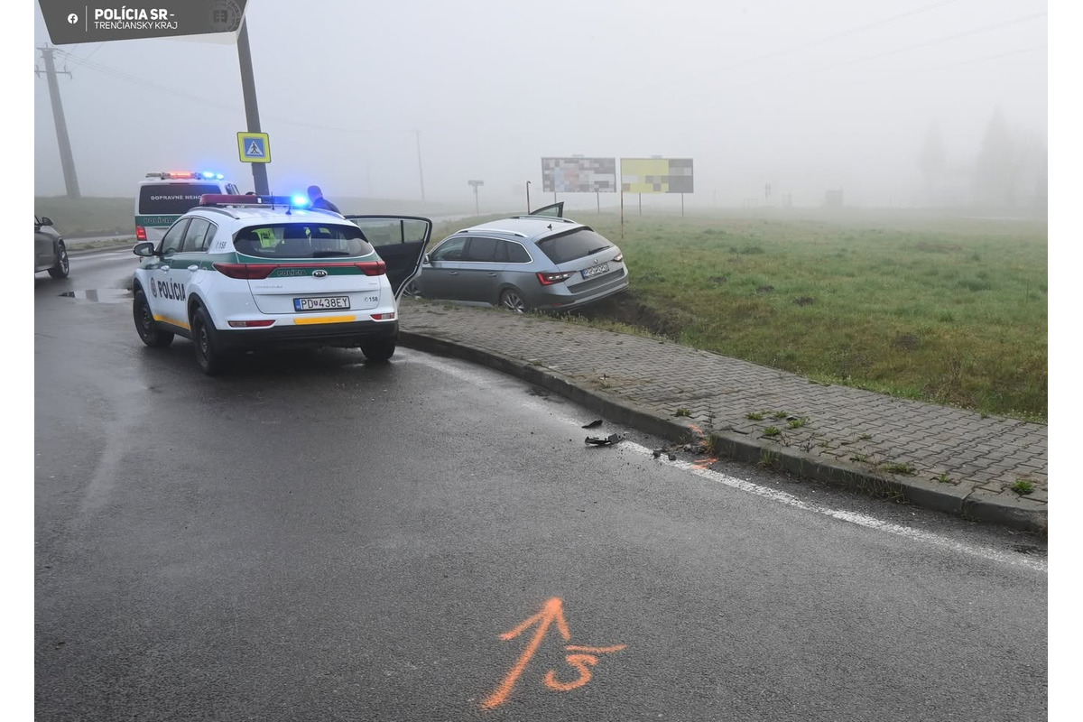 FOTO: Vodič s 2,48 promile havaroval v Bojniciach, skončil v cele, foto 1