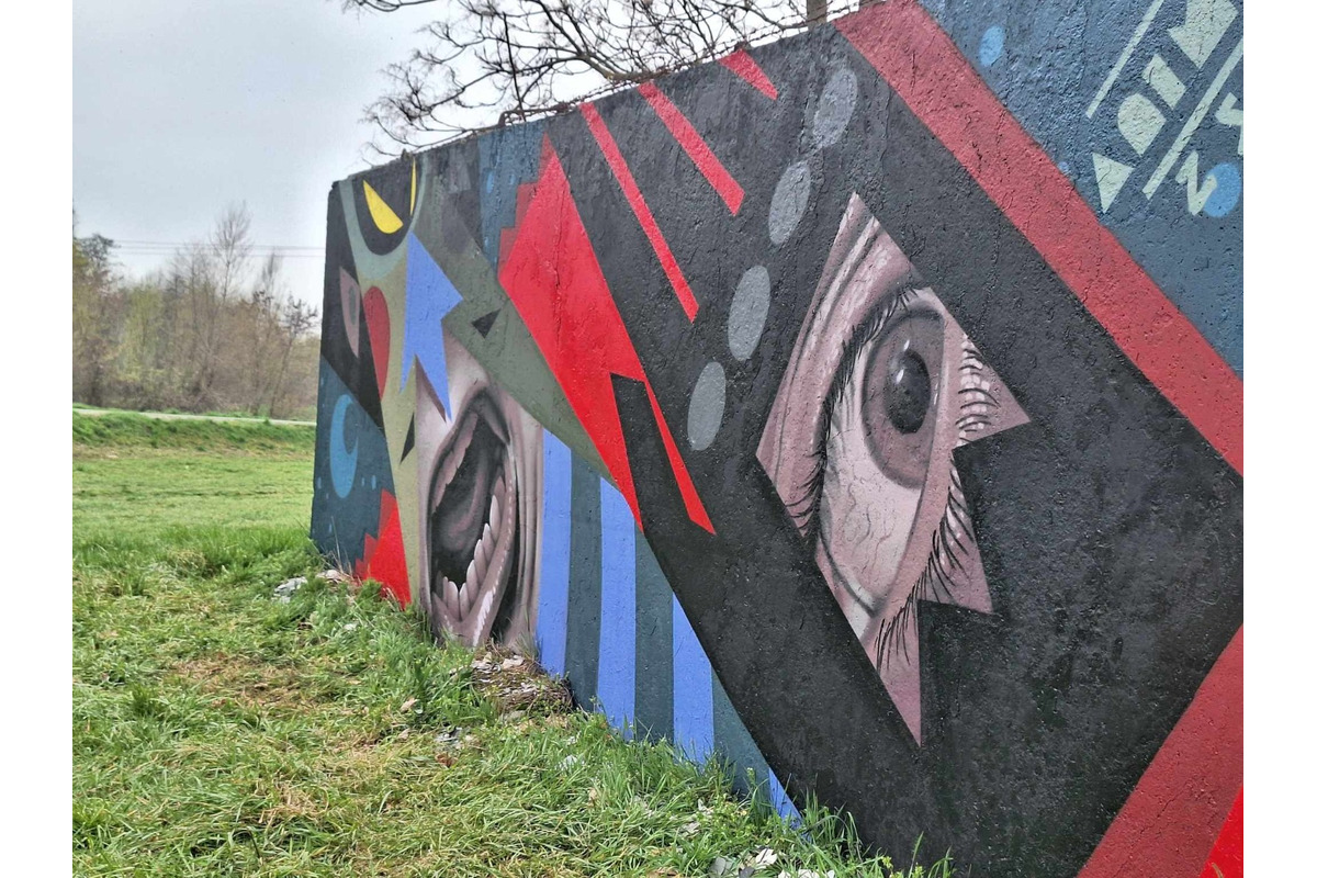 FOTO: Graffiti maľba v Partizánskom sa miestnym nepáči, chcú radšej prírodu, foto 2