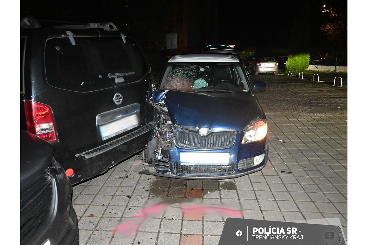 FOTO: Na Veľkonočný pondelok skončil v cele. Rozmlátil štyri autá a nafúkal vyše 2,5 promile, foto 1