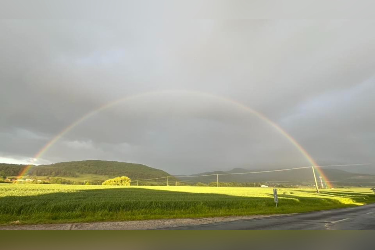 FOTO: Nadšení Prievidžania cez víkend zachytávali dúhu nad mestom, pozrite si jedinečné zábery, foto 14