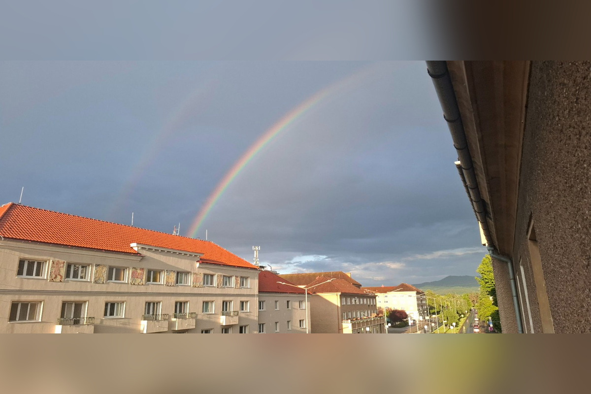 FOTO: Nadšení Prievidžania cez víkend zachytávali dúhu nad mestom, pozrite si jedinečné zábery, foto 23