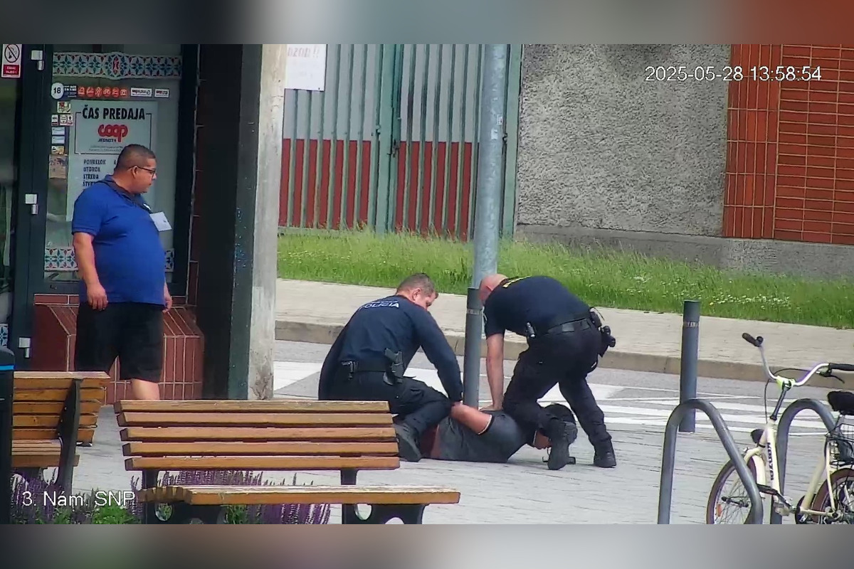 FOTO: Mestská polícia zasahovala proti násilníkovi v centre Partizánskeho, agresívneho muža museli spacifikovať, foto 9