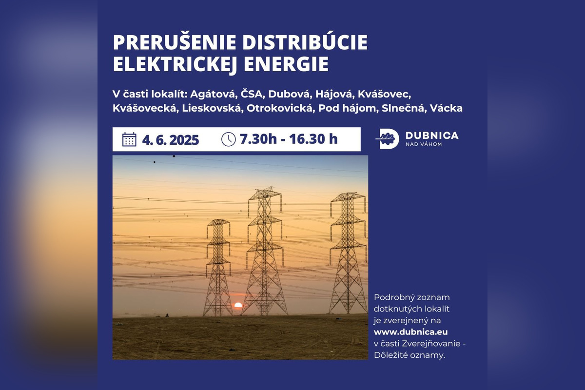 FOTO: V Dubnici nad Váhom bude prebiehať rozsiahla odstávka elektriny , foto 2