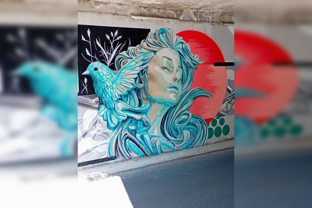 FOTO: Na Novinách v Trenčíne rozkvitlo umenie. Obyvatelia obdivujú nové murály v podchode aj na bytovke, foto 1