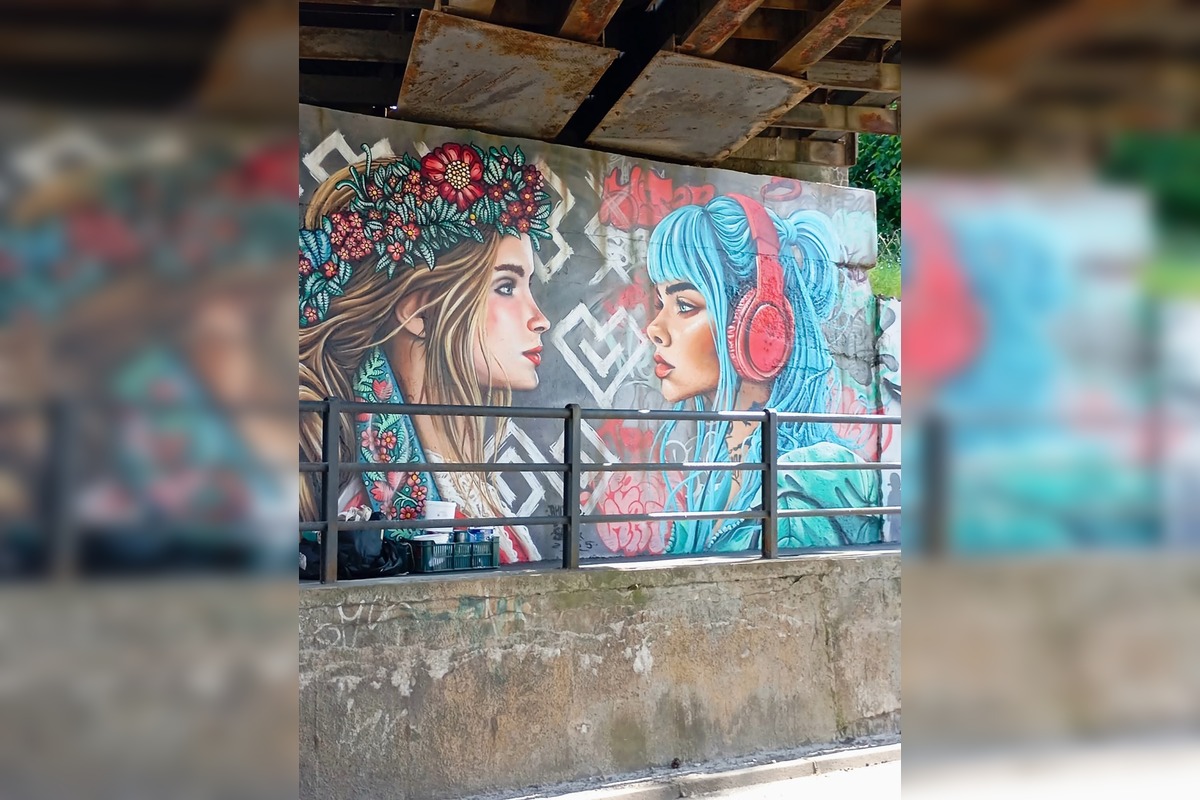 FOTO: Na Novinách v Trenčíne rozkvitlo umenie. Obyvatelia obdivujú nové murály v podchode aj na bytovke, foto 2