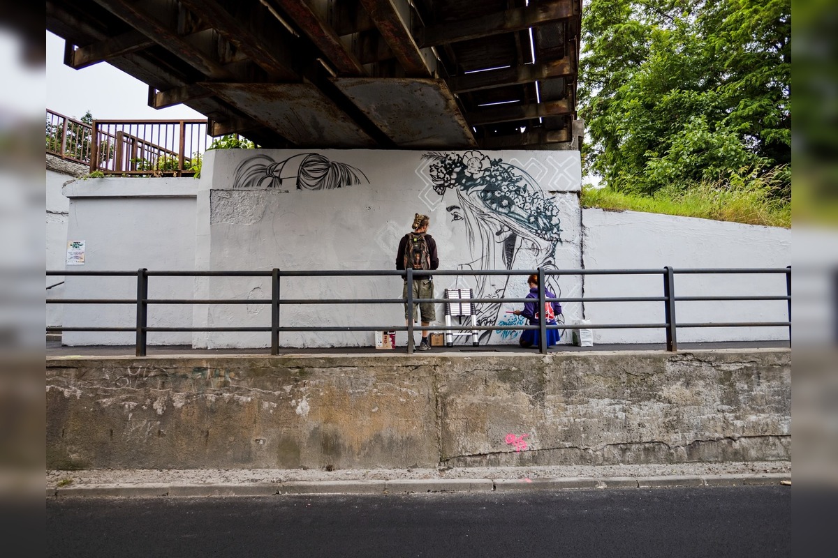 FOTO: Na Novinách v Trenčíne rozkvitlo umenie. Obyvatelia obdivujú nové murály v podchode aj na bytovke, foto 10