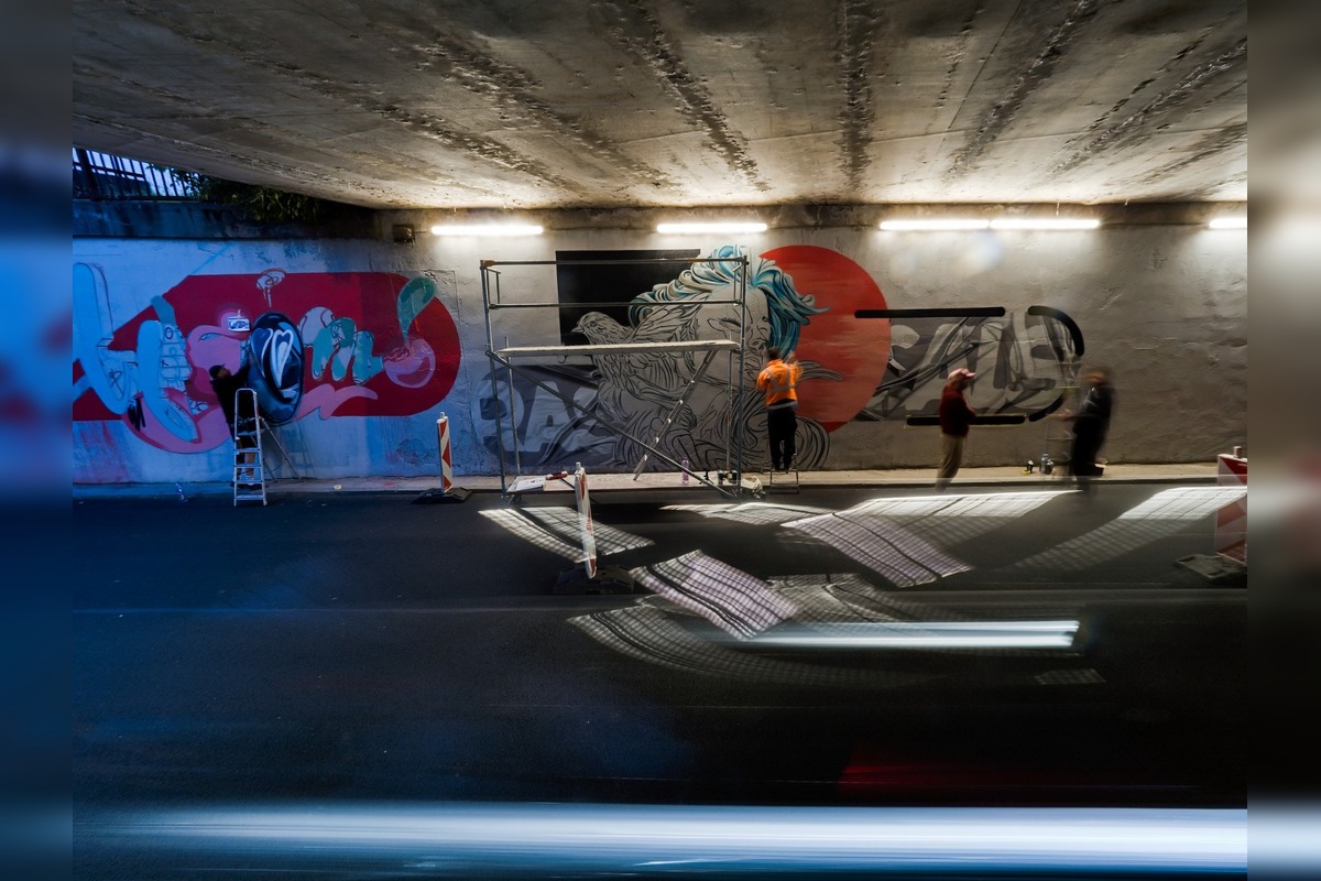 FOTO: Na Novinách v Trenčíne rozkvitlo umenie. Obyvatelia obdivujú nové murály v podchode aj na bytovke, foto 8