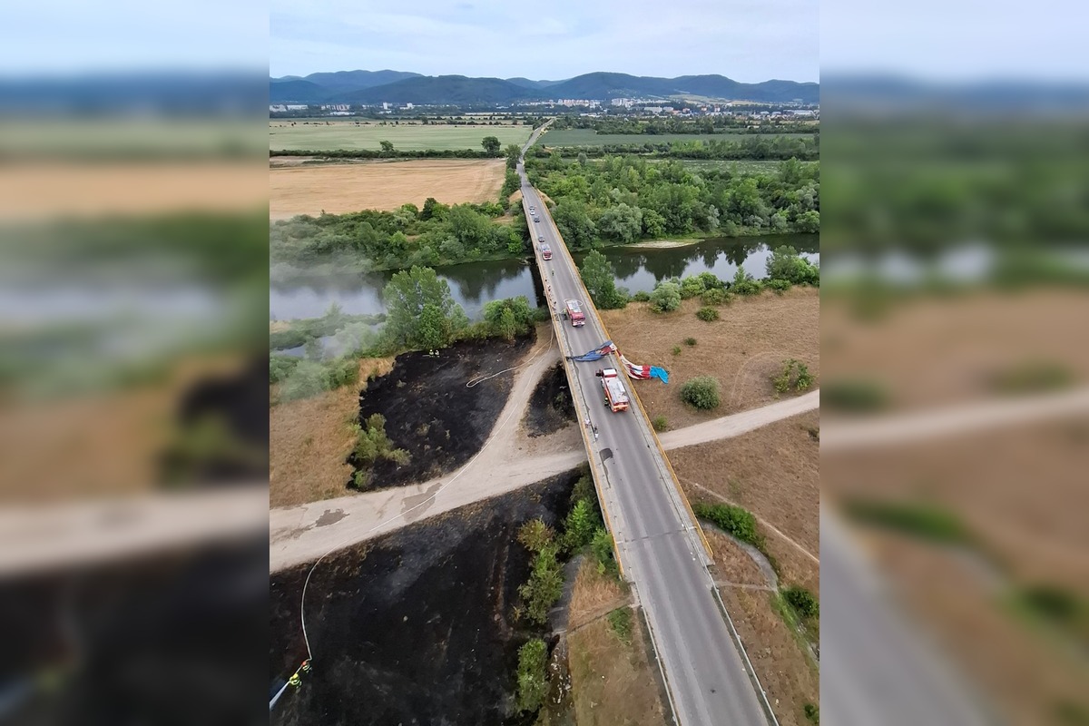 FOTO: Požiar teplovzdušného balóna v obci Bolešov, foto 2