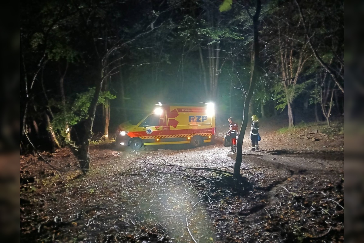 FOTO: Štvorkolka sa prevrátila v Handlovej pri Novej Lehote, zranila sa jedna osoba, foto 1