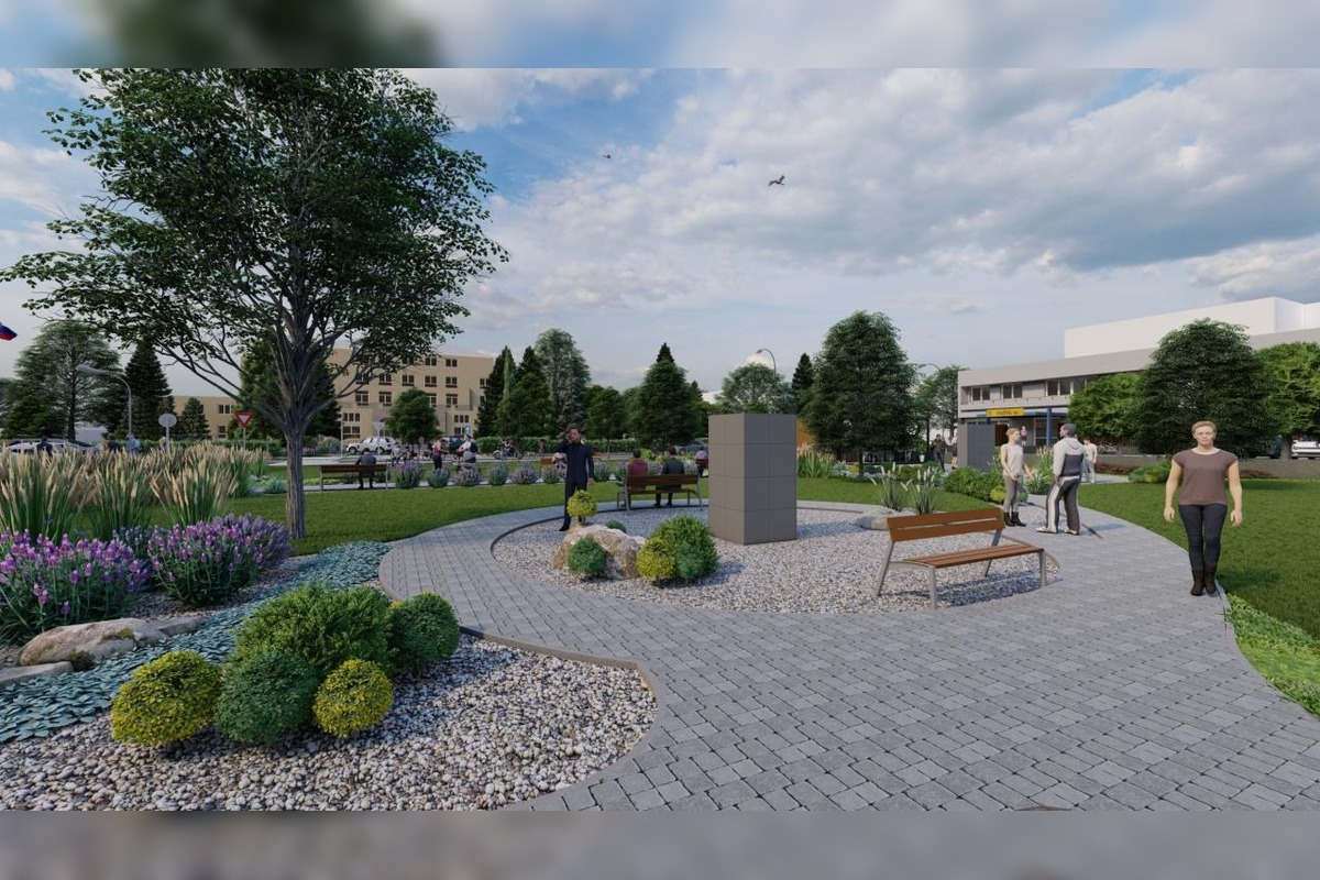 FOTO: Námestie Alexandra Dubčeka v Dubnici sa revitalizuje. Menej betónu, viac zelene a nové priestory pre ľudí, foto 6