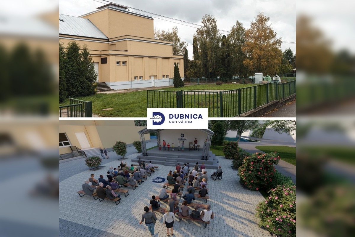 FOTO: Námestie Alexandra Dubčeka v Dubnici sa revitalizuje. Menej betónu, viac zelene a nové priestory pre ľudí, foto 1