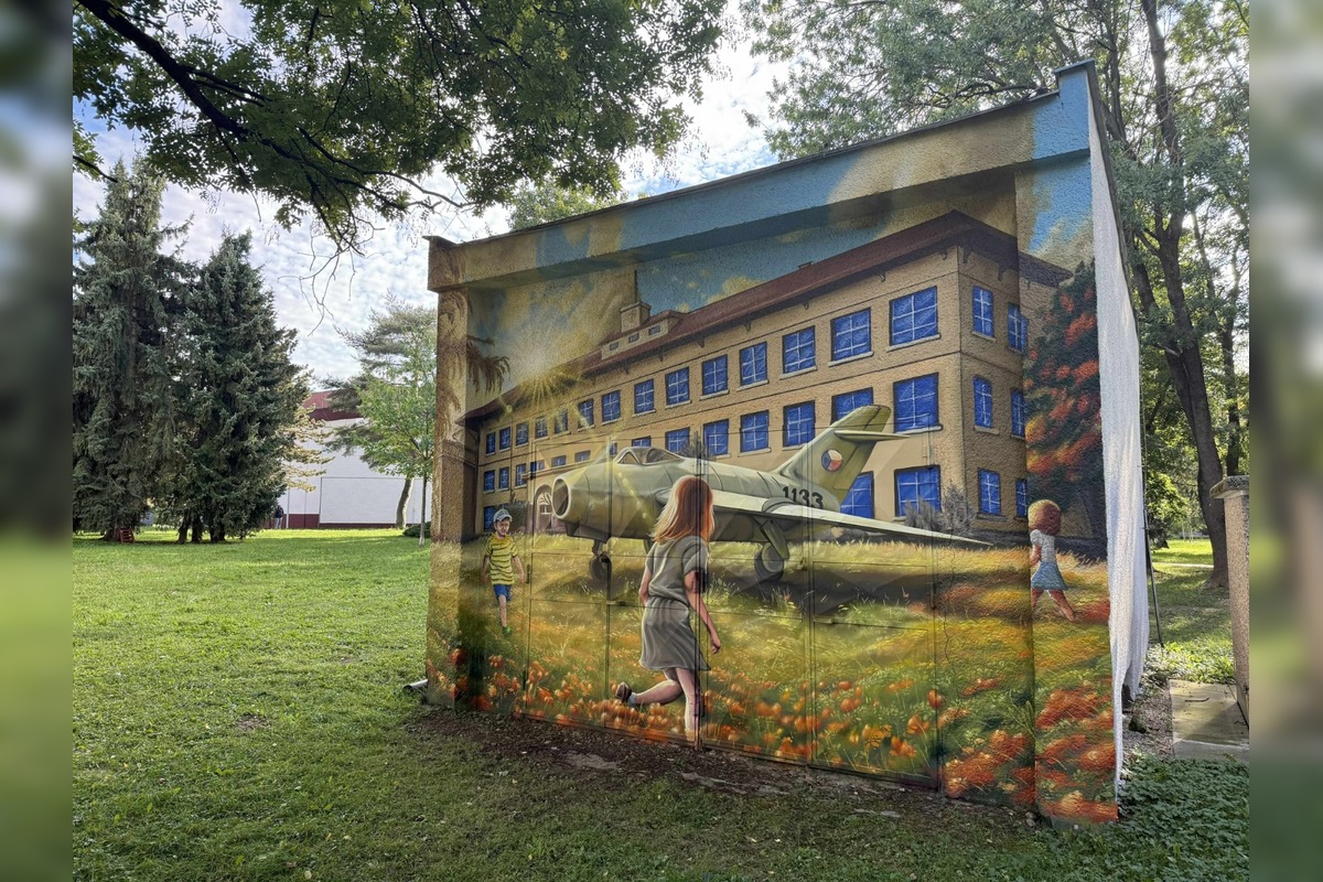 FOTO: Stará trafostanica dostala novú tvár, o maľby sa postaral známy grafiťák Martin Kremeň, foto 2