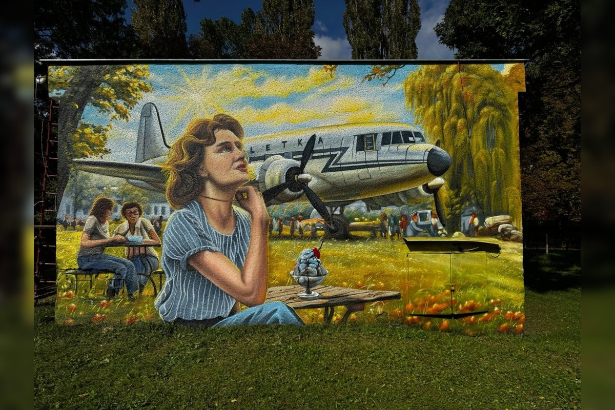 FOTO: Stará trafostanica dostala novú tvár, o maľby sa postaral známy grafiťák Martin Kremeň, foto 3