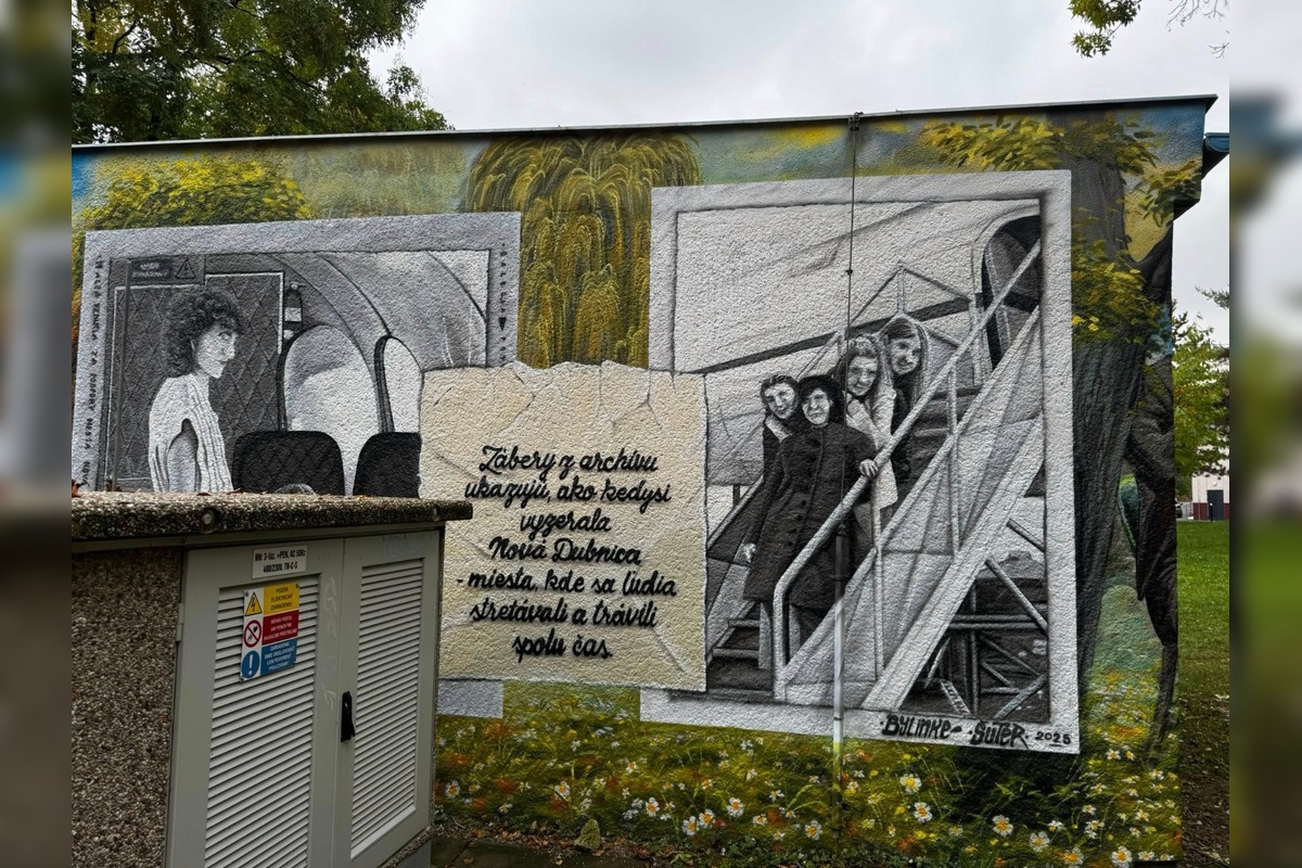 FOTO: Stará trafostanica dostala novú tvár, o maľby sa postaral známy grafiťák Martin Kremeň, foto 6