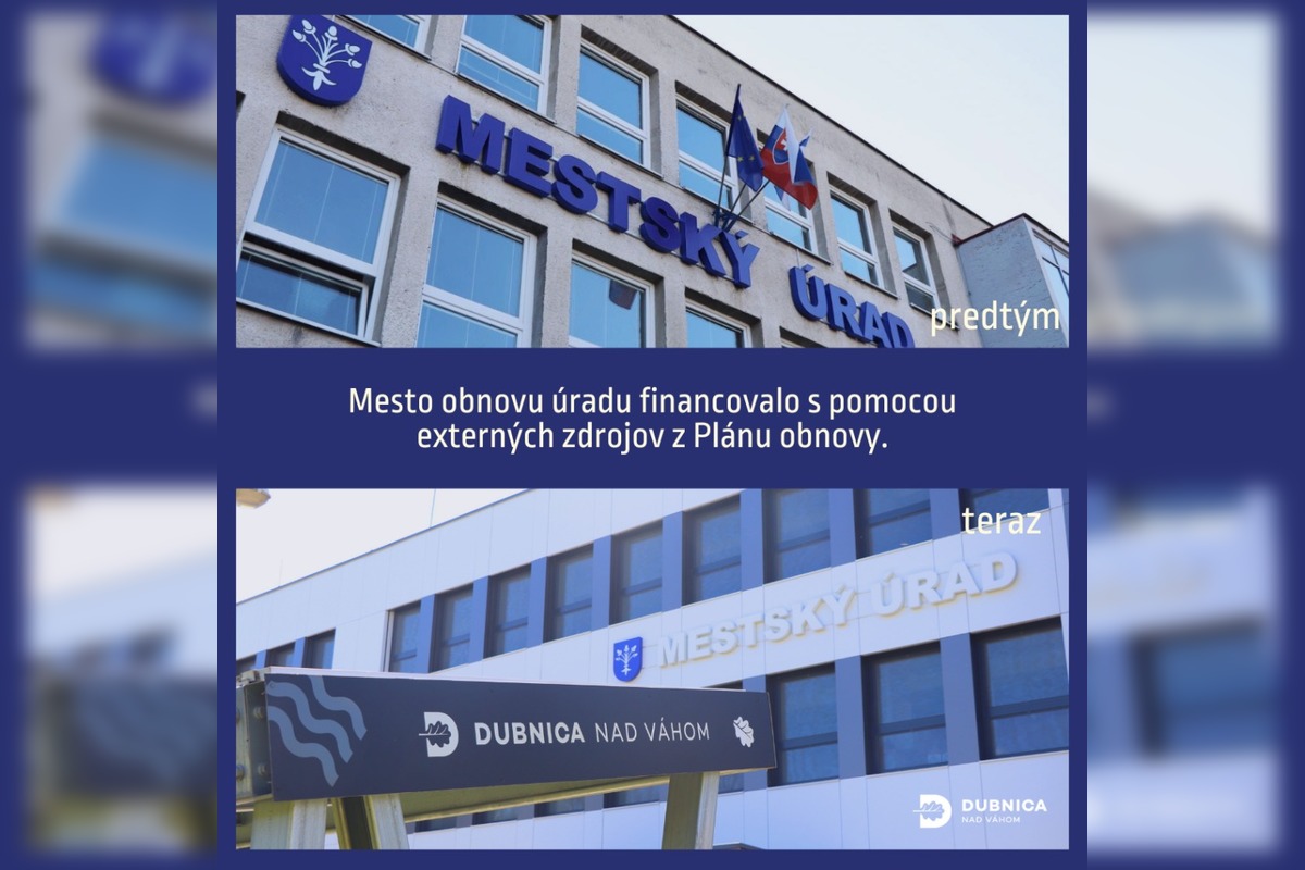 FOTO: Dubnica nad Váhom má zmodernizovaný mestský úrad aj nové ekologické námestie, foto 3
