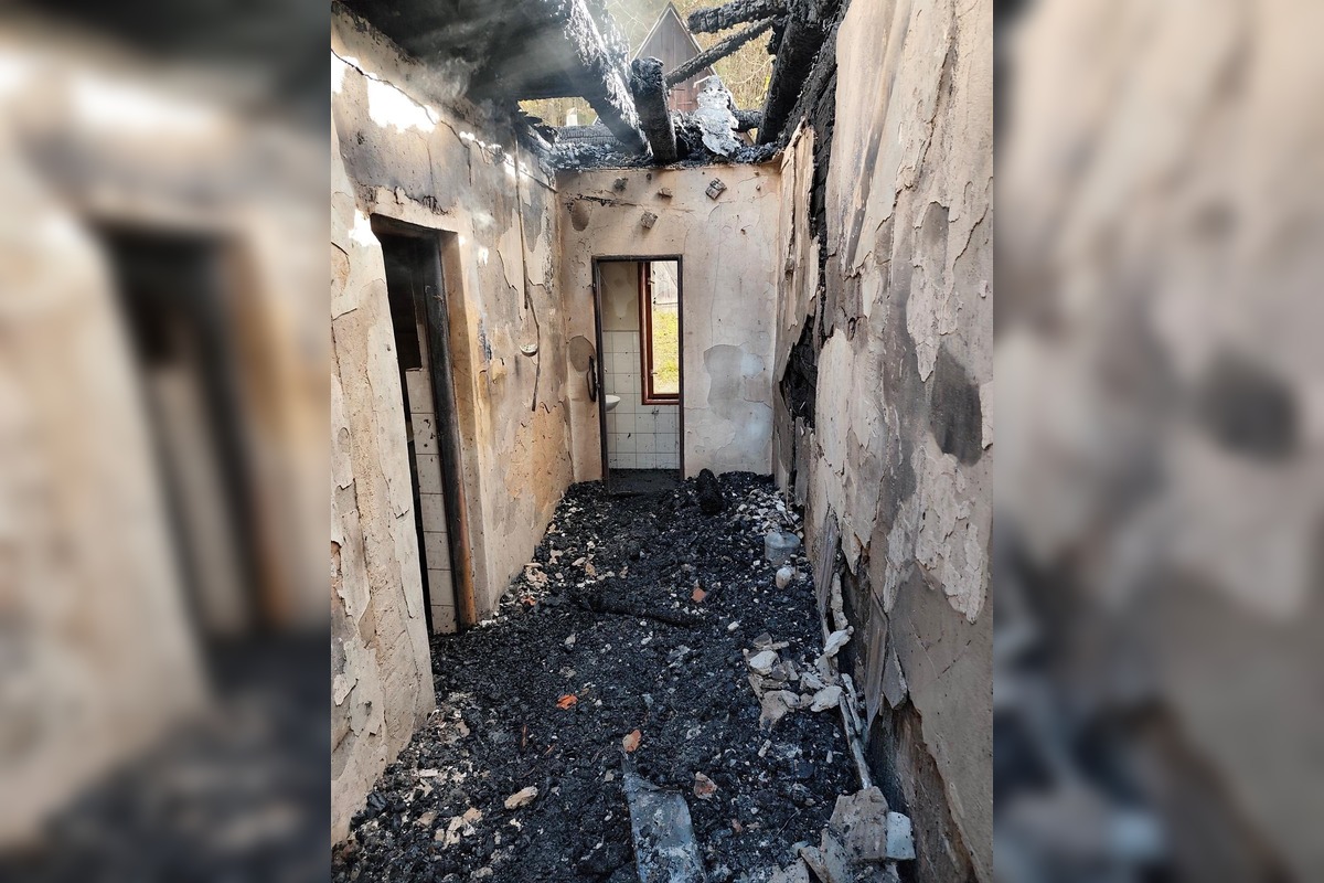 FOTO: Tragická noc v Hornej Marikovej, požiar zničil hájenku určenú pre školy v prírode, foto 2