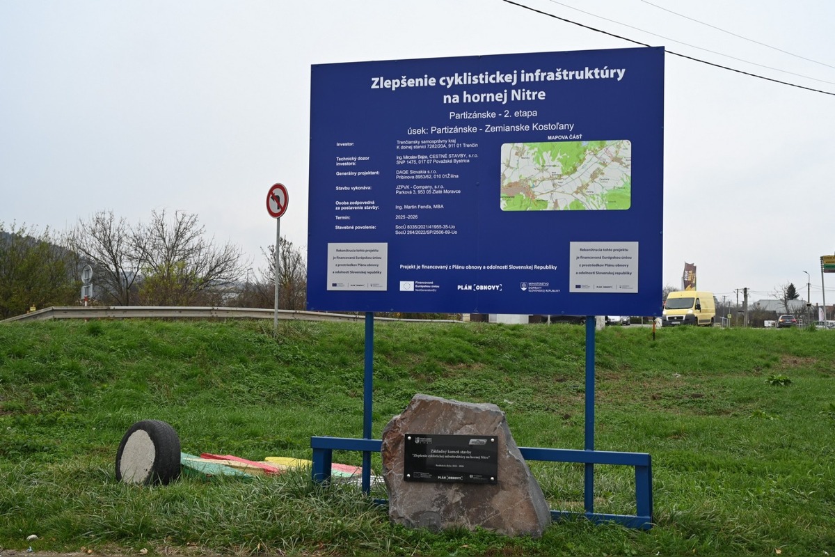 FOTO: Hornonitrianska cyklomagistrála napreduje rýchlejšie. Úsek do Chalmovej dokončia skôr, foto 7