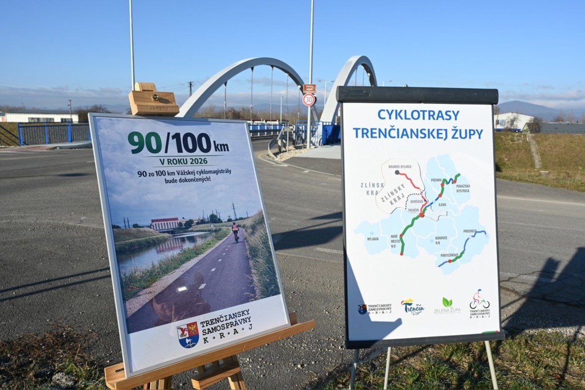 FOTO: Vážska cyklomagistrála je takmer kompletná, na Považí stavajú ďalší kľúčový úsek, foto 1