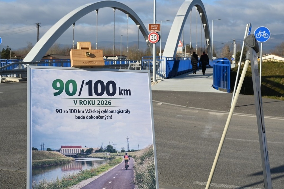 FOTO: Vážska cyklomagistrála je takmer kompletná, na Považí stavajú ďalší kľúčový úsek, foto 4
