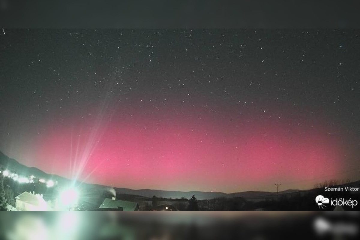 FOTO: Polárna žiara nad Slovenskom rozjasnila oblohu aj v utorok, foto 7