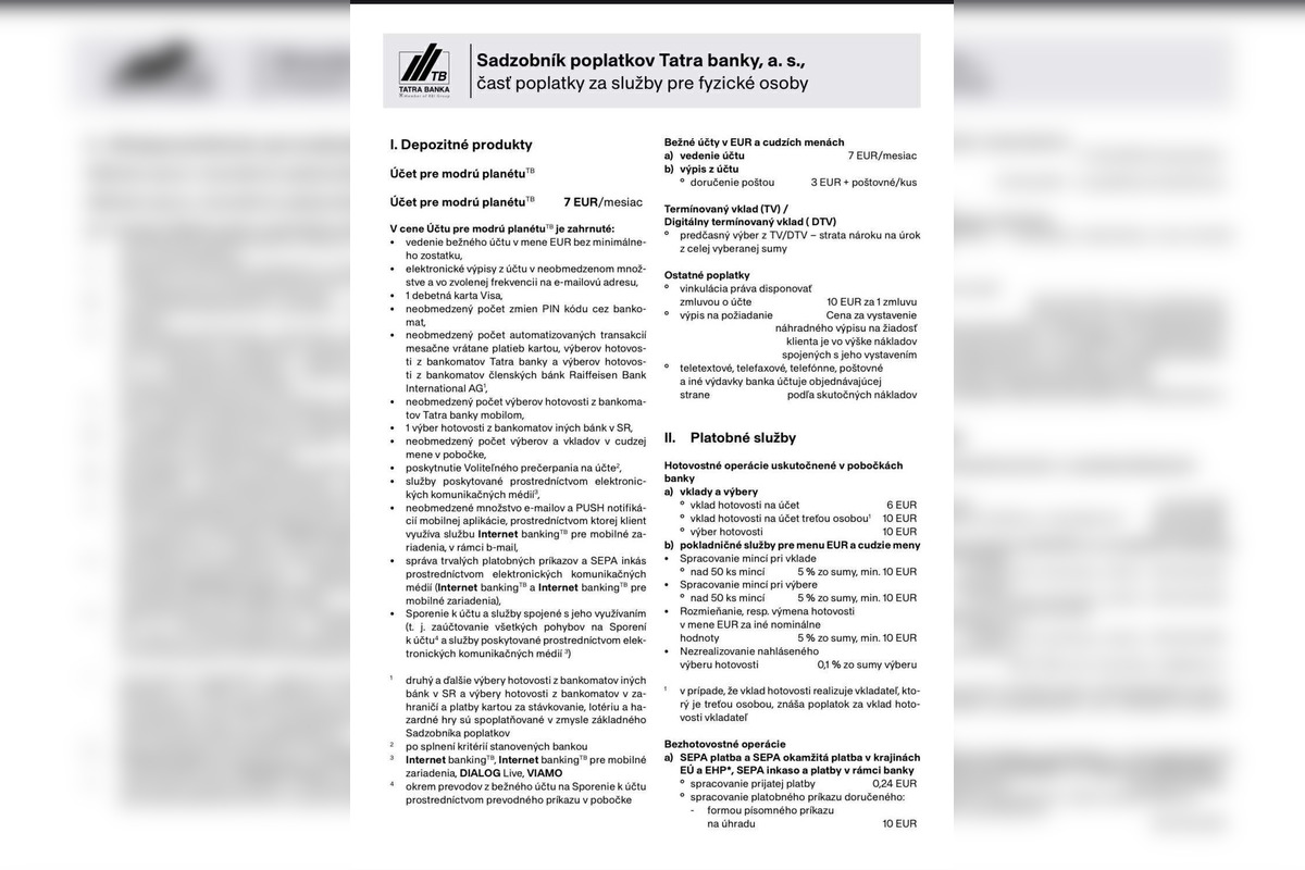 FOTO: FOTO: Poplatky za služby pre fyzické osoby, foto 1